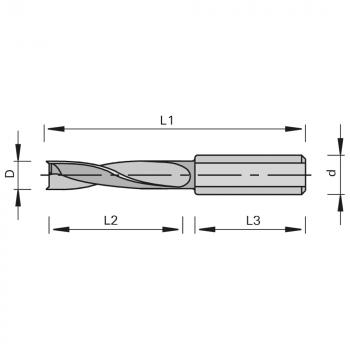 Stehle 185773  2042 Hochleistungs-Dübelbohrer Zeichnung